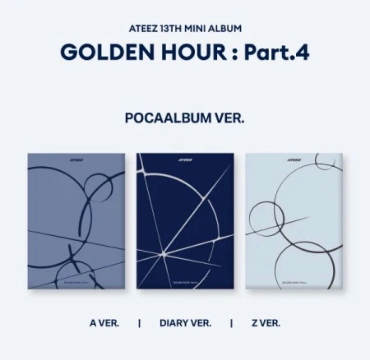 ATEEZ - [GOLDEN HOUR : PART.4] 13th Mini Album (Poca Ver.) - Official K-pop