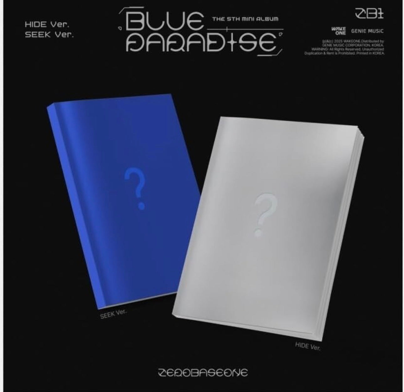 Zerobaseone - [Blue Paradise] 5th mini album (HIDE/SEEK version.) Yoolxv.store