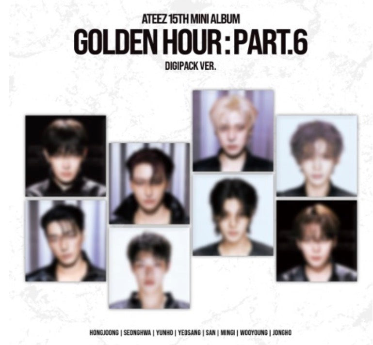 *Pre-Order* ATEEZ - 15th Mini Album [GOLDEN HOUR : Part.6] (DIGIPACK VER.) Yoolxv.store