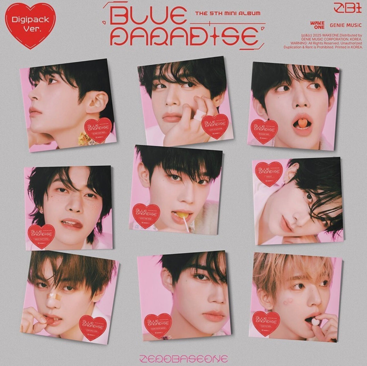 Zerobaseone - [Blue Paradise] 5th mini album (Digipack 1 random version.) Yoolxv.store