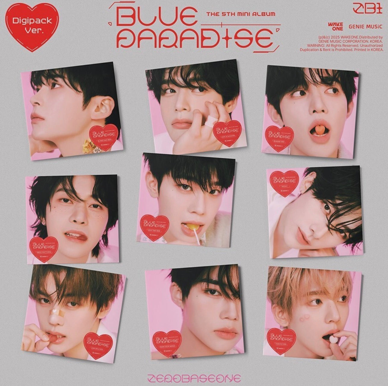 Zerobaseone - [Blue Paradise] 5th mini album (Digipack 1 random version.) Yoolxv.store