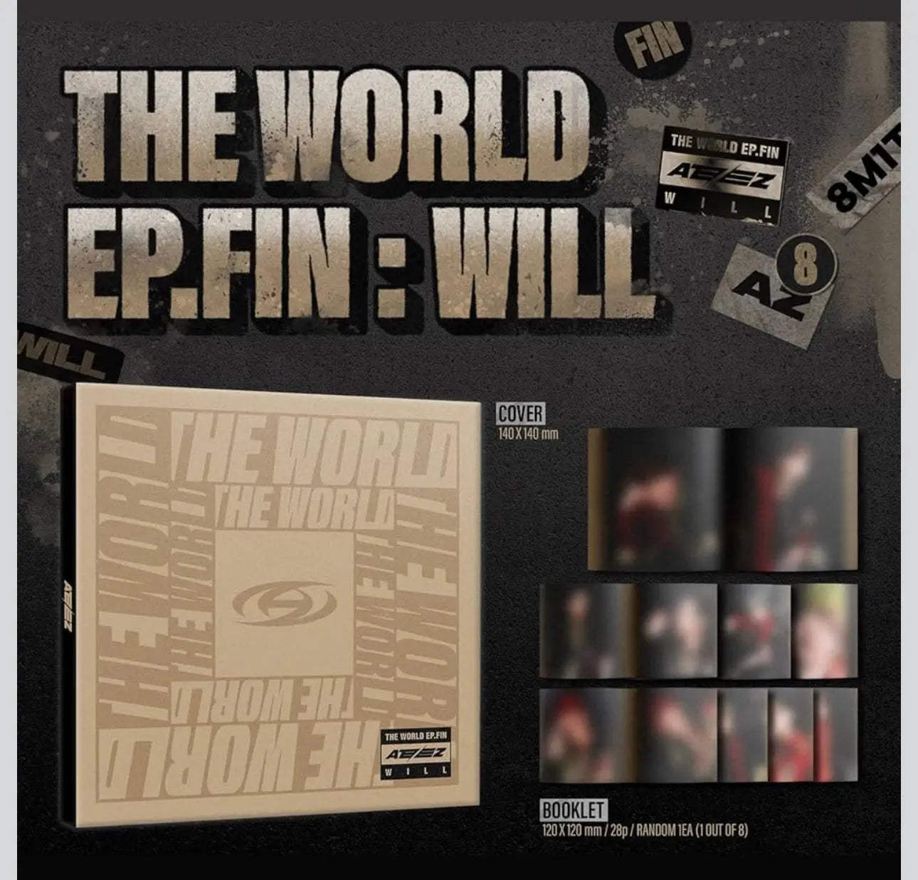 ATEEZ - [THE WORLD EP.FIN WILL] 2nd Album (digipack ver.) - Yoolxv.store