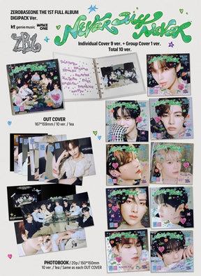 ZEROBASEONE - [NEVER SAY NEVER] 1st Full Album (digipack - random ver.) - Yoolxv.store