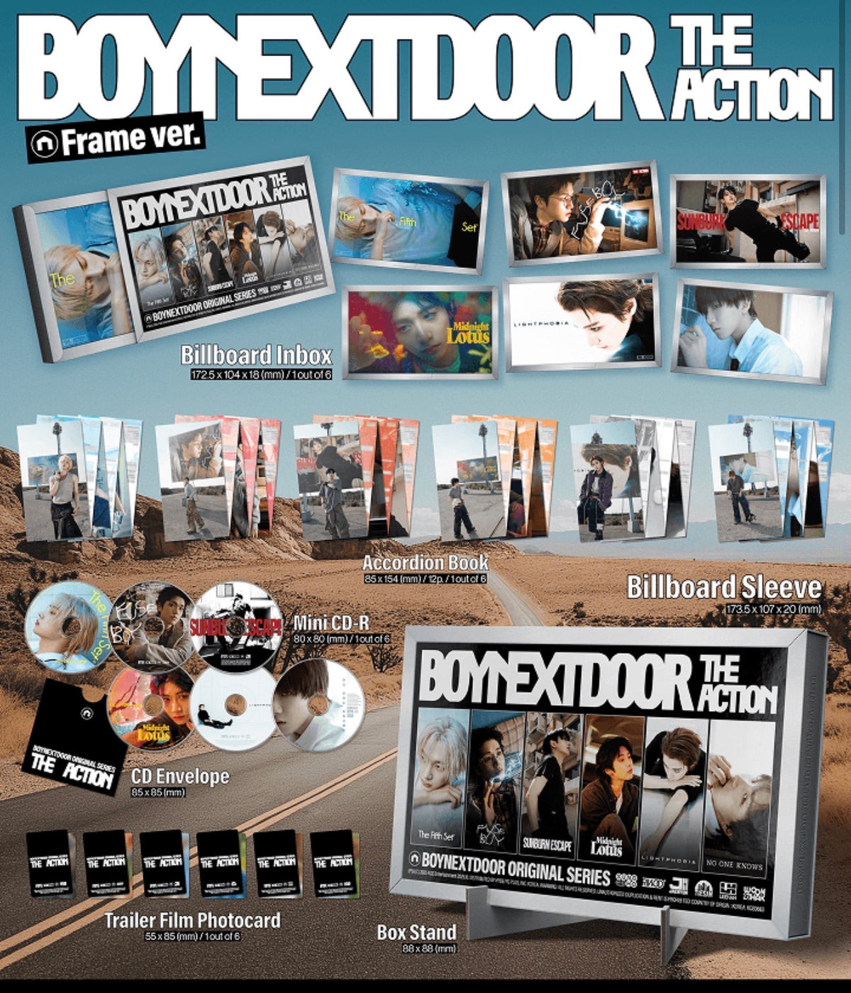 BOYNEXTDOOR - [The Action] 5th EP (The Frame Ver.) (1 random) Yoolxv.store