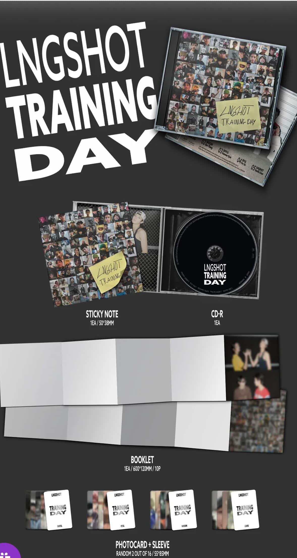LNGSHOT - [TRAINING DAY] EP (1 Random Ver.) LNGSHOT