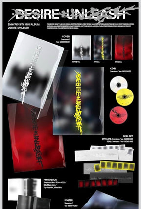 ENHYPEN - [Desire Unleashed] 6th Mini Album (1 Random Ver.) Yoolxv.store