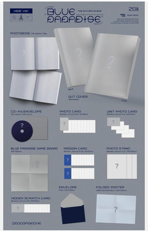 Zerobaseone - [Blue Paradise] 5th mini album (HIDE/SEEK version.) Yoolxv.store