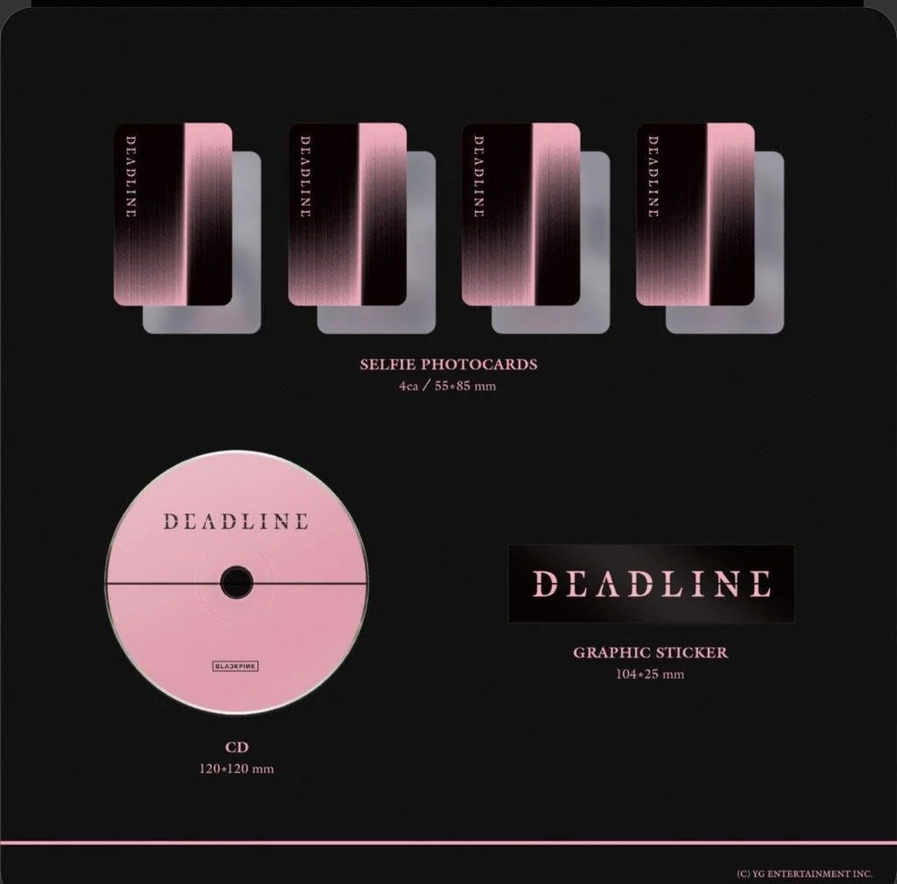 BLACKPINK - [DeadLine] 3rd Mini Album (1 random Black/Pink Ver.) Yoolxv.store