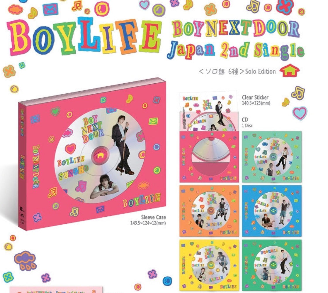 BOYNEXTDOOR - [BOYLIFE JP] 2nd Single Album (Limited Edition Solo Jacket) (1 Random) Yoolxv.store