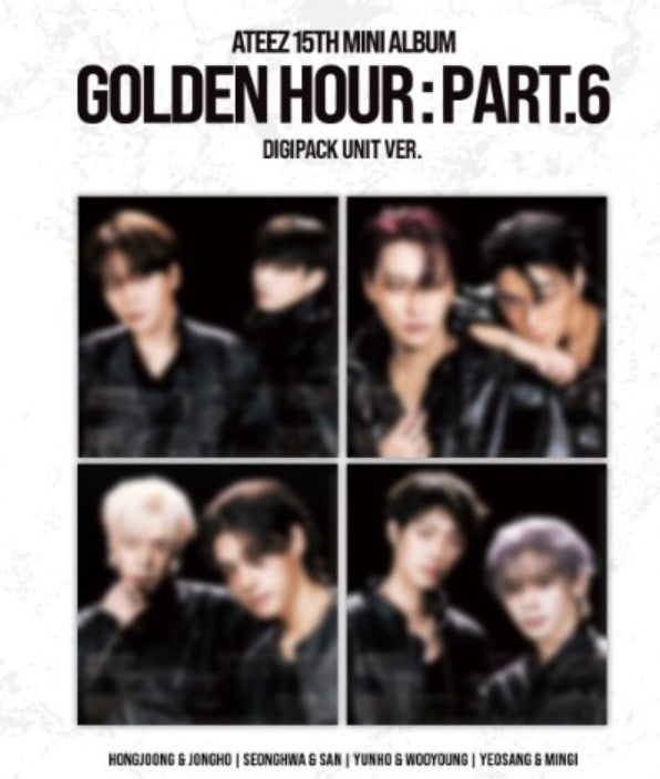 *Pre-Order* ATEEZ- 15TH MINI ALBUM [GOLDEN HOUR : Part.6] (DIGIPACK UNIT VER.) Yoolxv.store