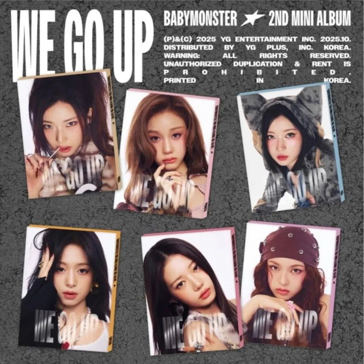 BABYMONSTER - [WE GO UP] 2nd Mini Album (PATTERN - Random ver.) - Yoolxv.store