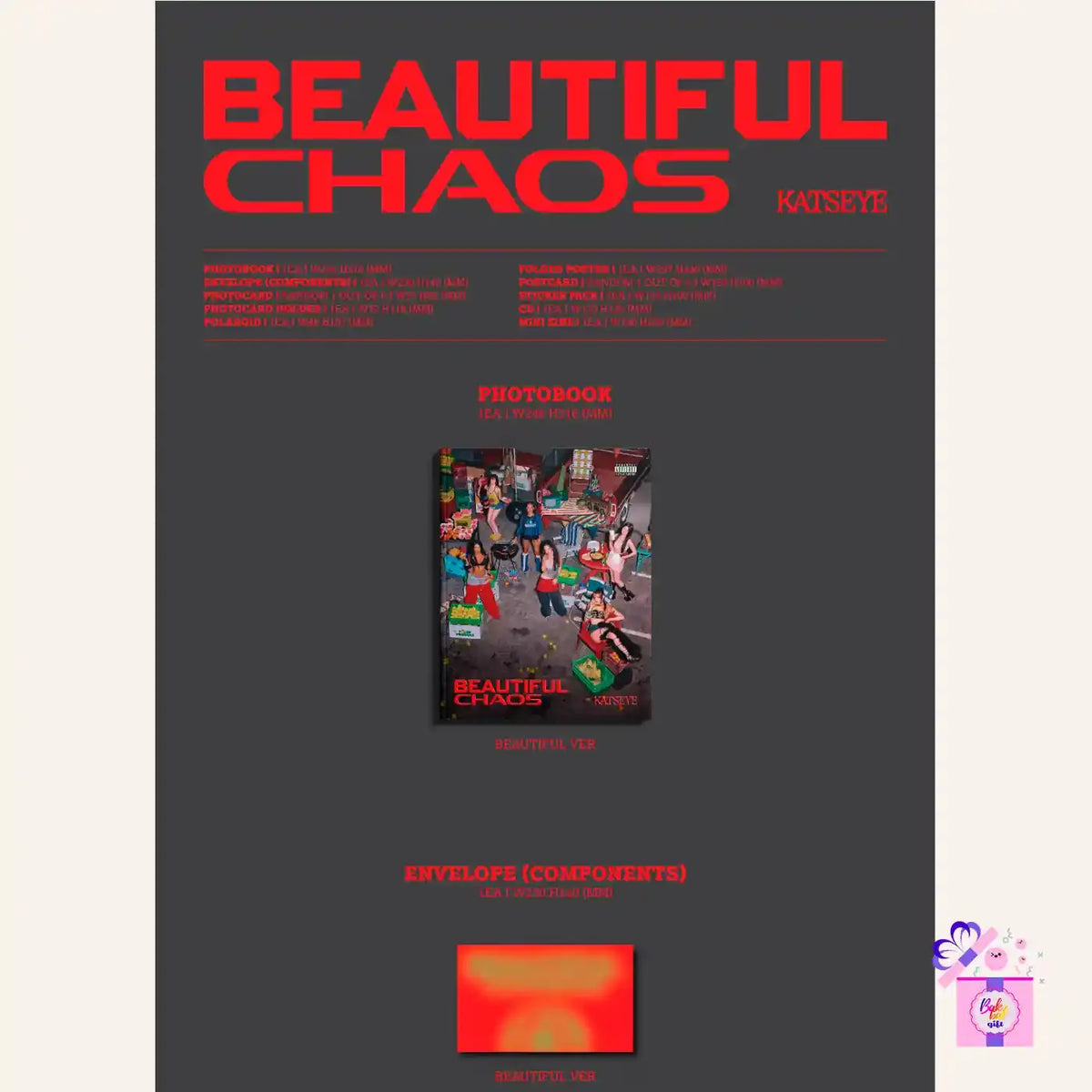 KATSEYE - [Beautiful Chaos] 2nd EP Album (Random Ver.) Yoolxv.store