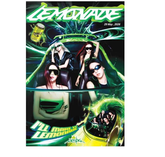 aespa Lemonade P.O.S Version album cover - green futuristic concept featuring all four members