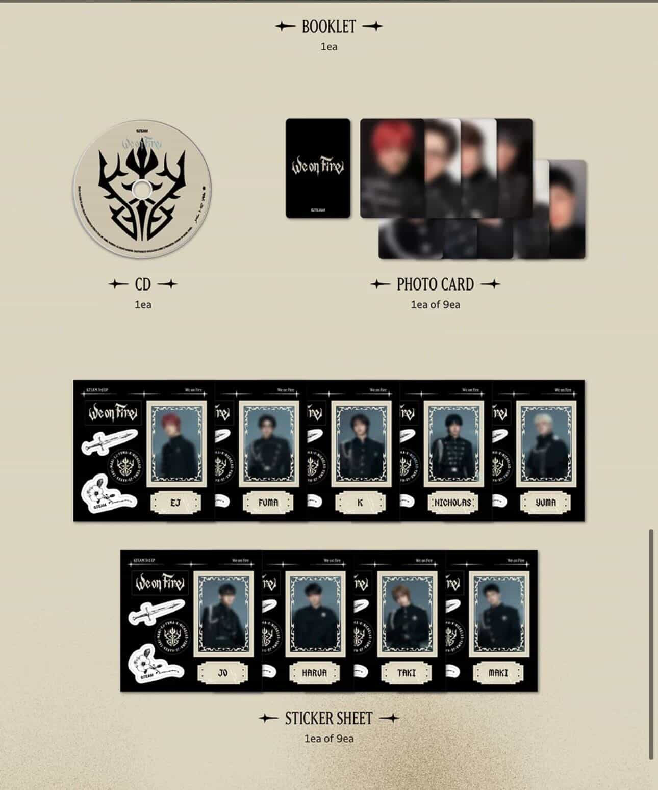 &TEAM - [We on Fire] 3rd EP (Standard Edition) &TEAM